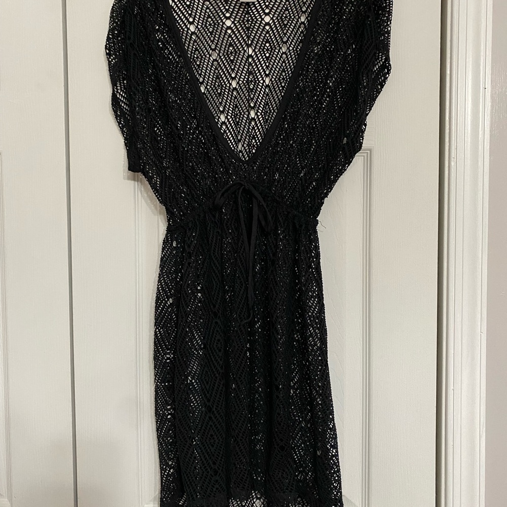 Arizona Jean Company Swim suit cover-up. Black mesh, S.
